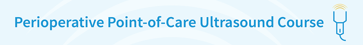 Perioperative Point-of-Care Ultrasound Course Banner