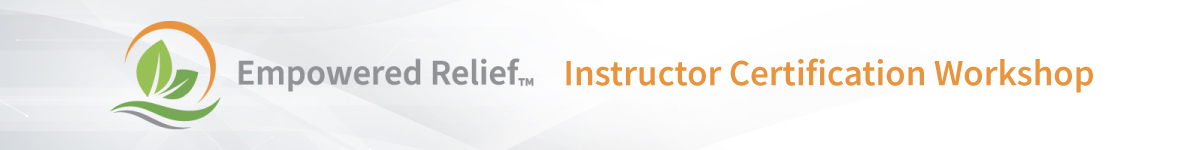 Empowered Relief Instructor Certification Workshop Banner